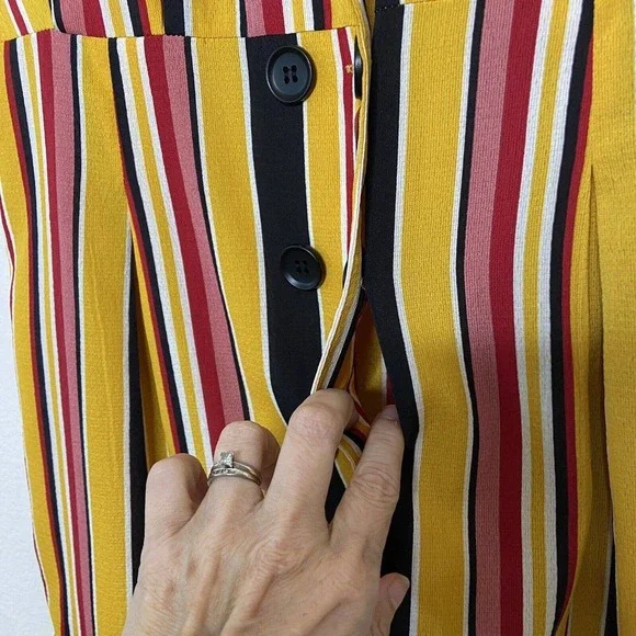 Missguided Striped Button Detail Dress NWT - Picture 5 of 9